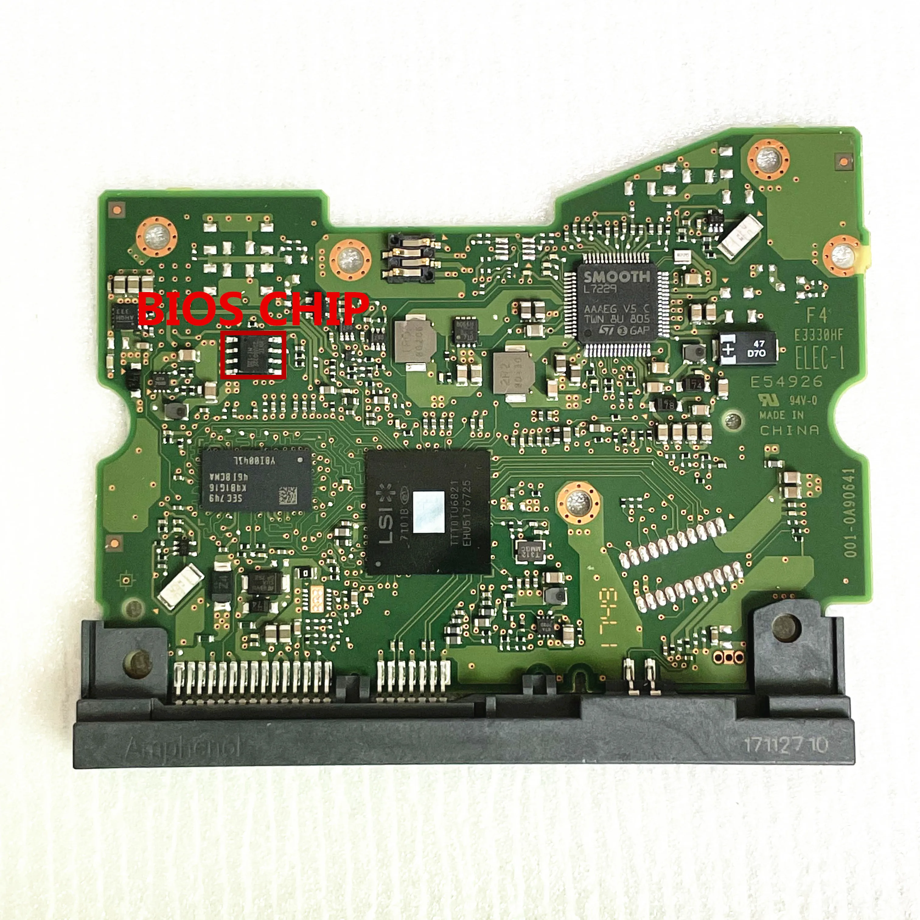 HDD PCB board 0A90641 WD6002FZWX 6TB hard drive repair 006-0A90641 HGST 001-0A90641 data recovery