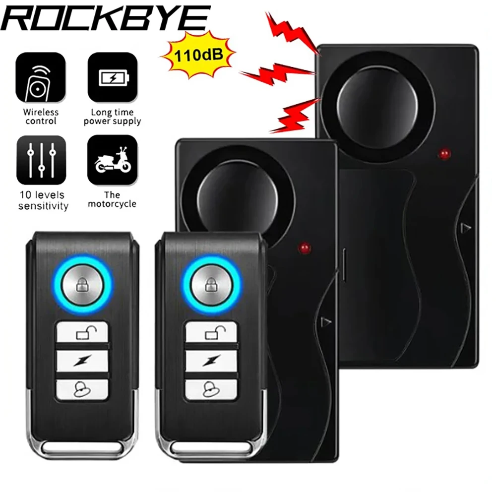 Enhanced Wireless Anti-Theft Alarm with Remote Control and 110 dB Alert System