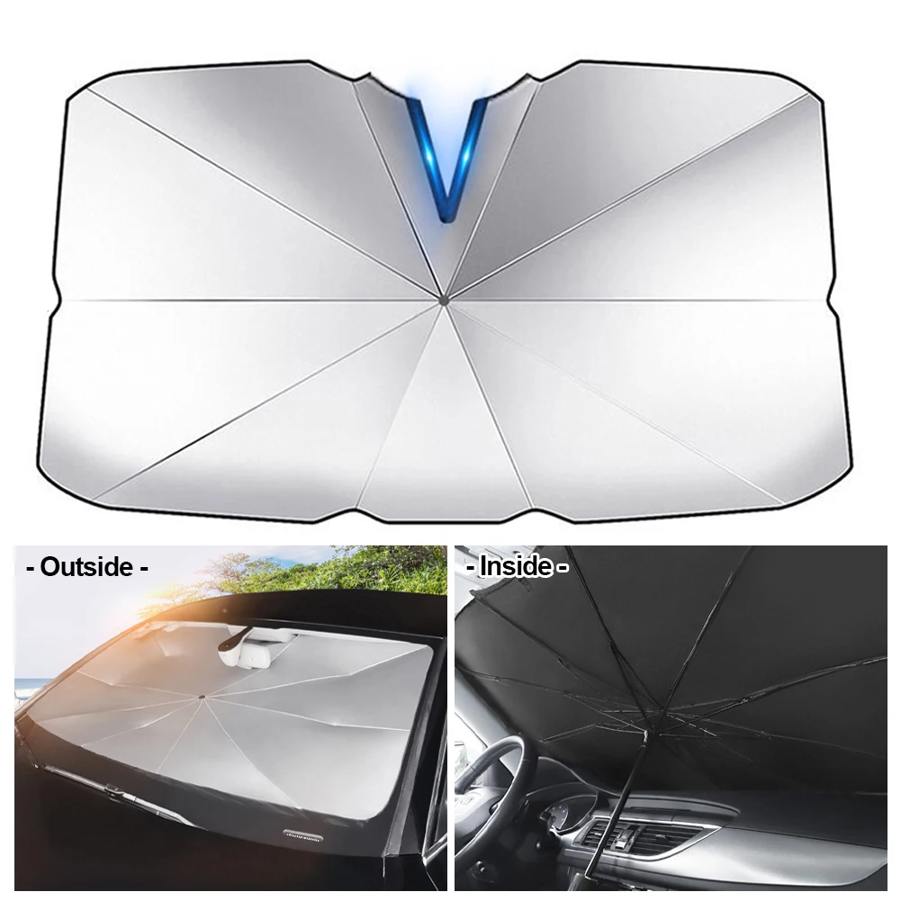 Car Windshield Sunshade Umbrella Summer Auto Anti-UV Sun Shade Window Curtain Sun Protection Visor for Car Interior Accessories