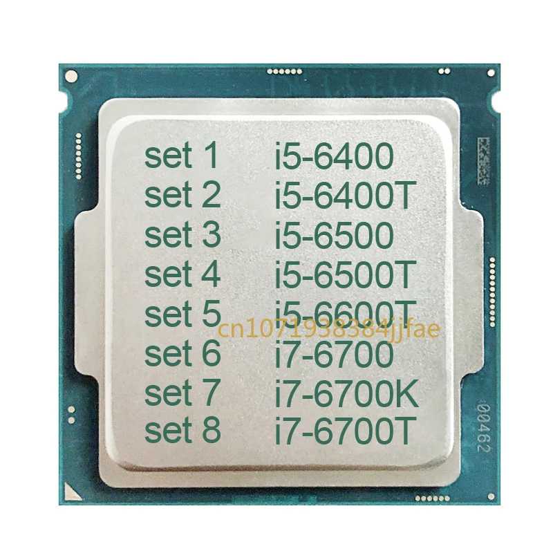 Procesador De Cpu De Doble Nul Cleo De Escritorio Usado, I5-6400, I5-6400T, I5-6500, I5-6500T, I5-6600T, I7-6700, Lga1151,