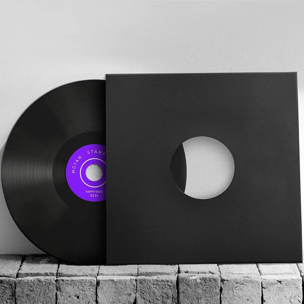 7/10 Inch Vinyl Records Sleeve Kraft Paper Reusable Outer Record Sleeves Square LP Vinyl Record Cover storage bag,storage box