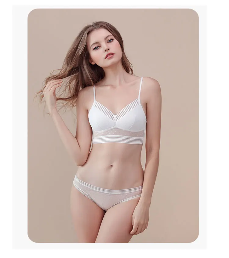 U-förmiger rückenfreier, schöner und sexy BH in Übergröße, Spitzen-BH, Damen-Invisible-BH ohne Bügel, modischer Triangel-BH. – Detail 6