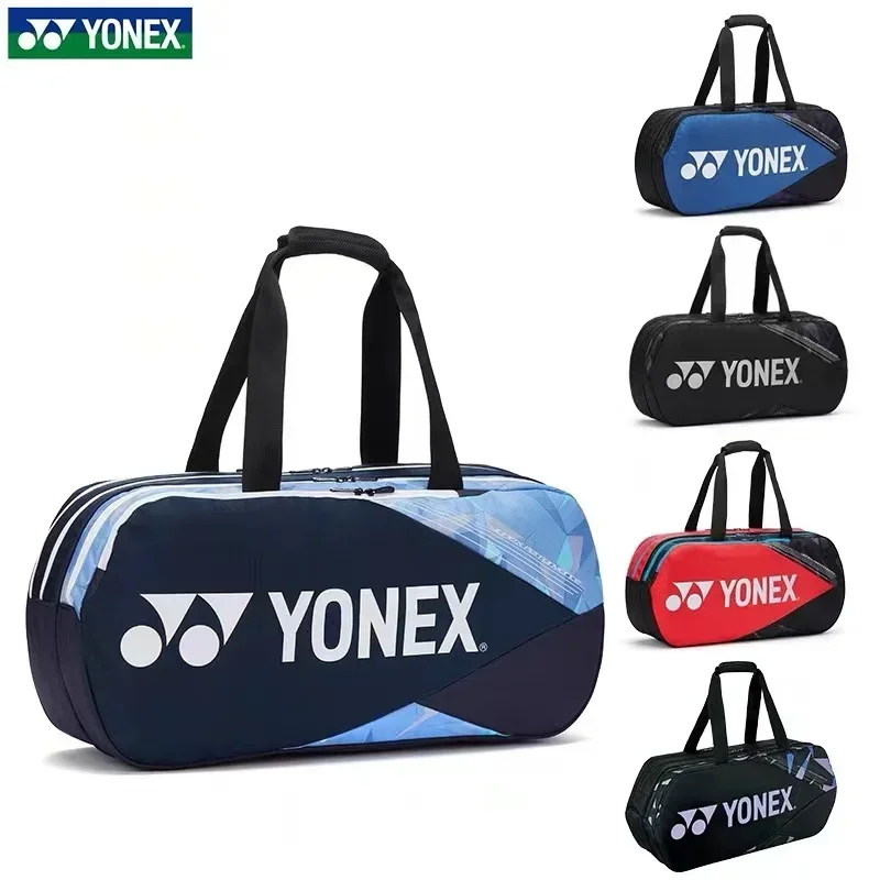 

Сумка YONEX для бадминтона и тенниса для мужчин и женщин, портативная квадратная сумка, 6 предметов с отдельным отделением для обуви, вместительный ранец