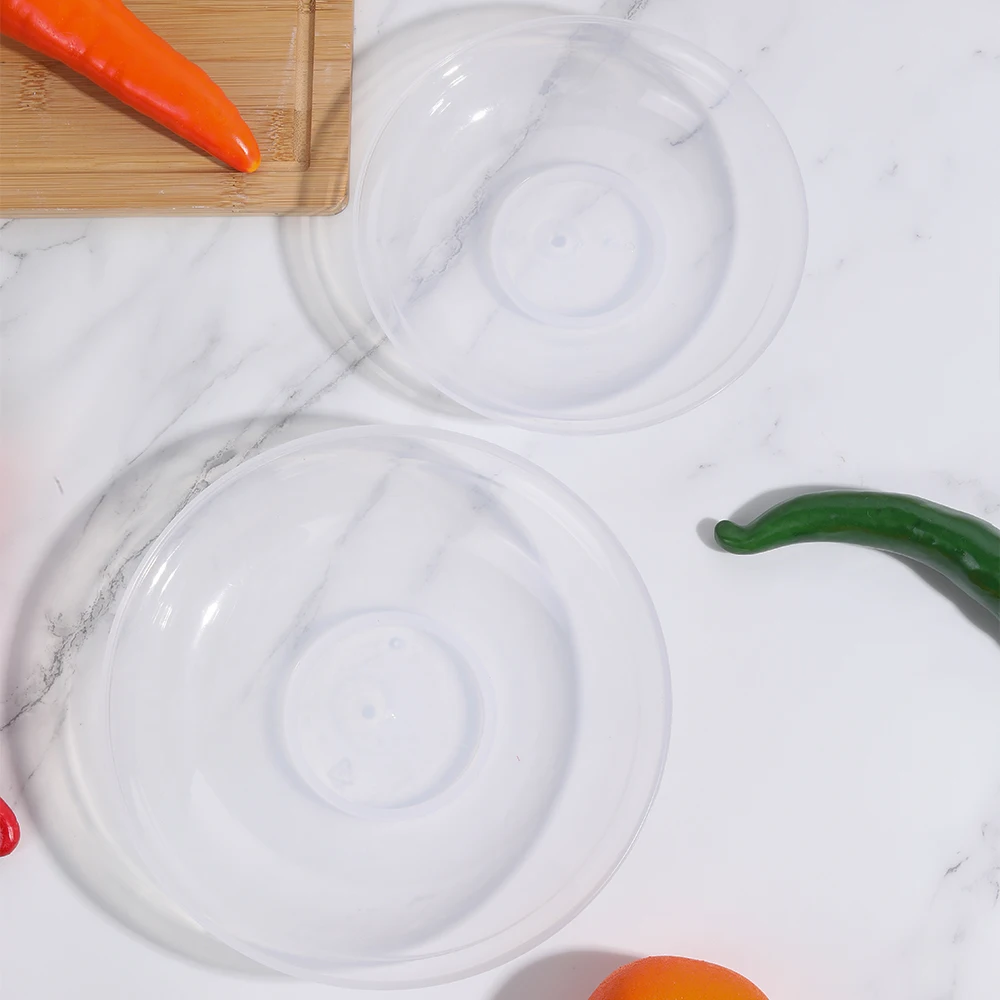 4pcs Microwave Heating Lid Food Insulation Lid Bowl Anti-oil Splash Vegetable Bowl Cover Fresh-keeping Food Cover