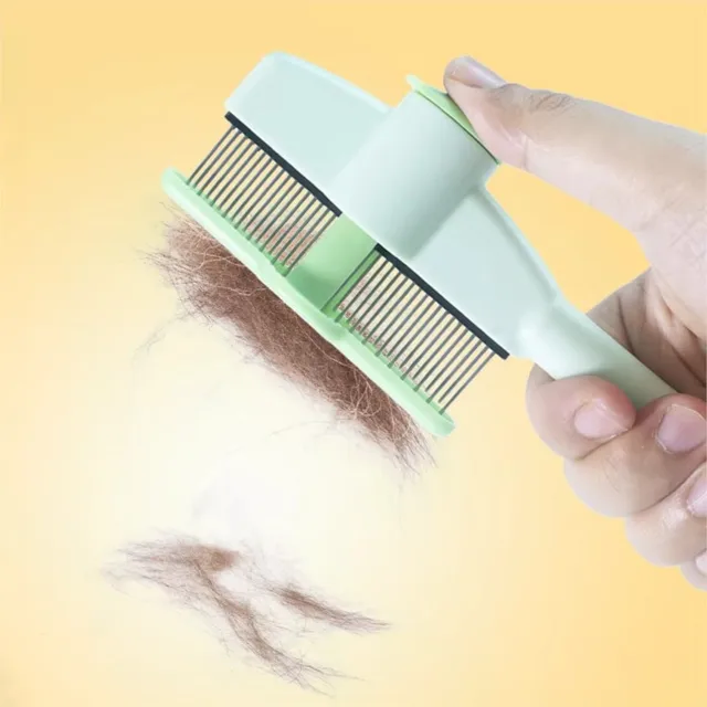 Dog Comb Pet Hair Remover One Button Dogs Brush Self-cleaning Cat Brush Massage Combs for Dog Grooming Brushes for Pet Products 3