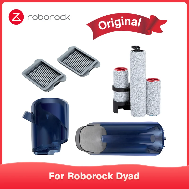 Accessori Per Aspirapolvere Intelligenti Bagnati E Asciutti Originali Roborock Dyad, Pacchetto Rulli, Filtro, Serbatoio Acqua Pulita, Serbatoio Acqua 
