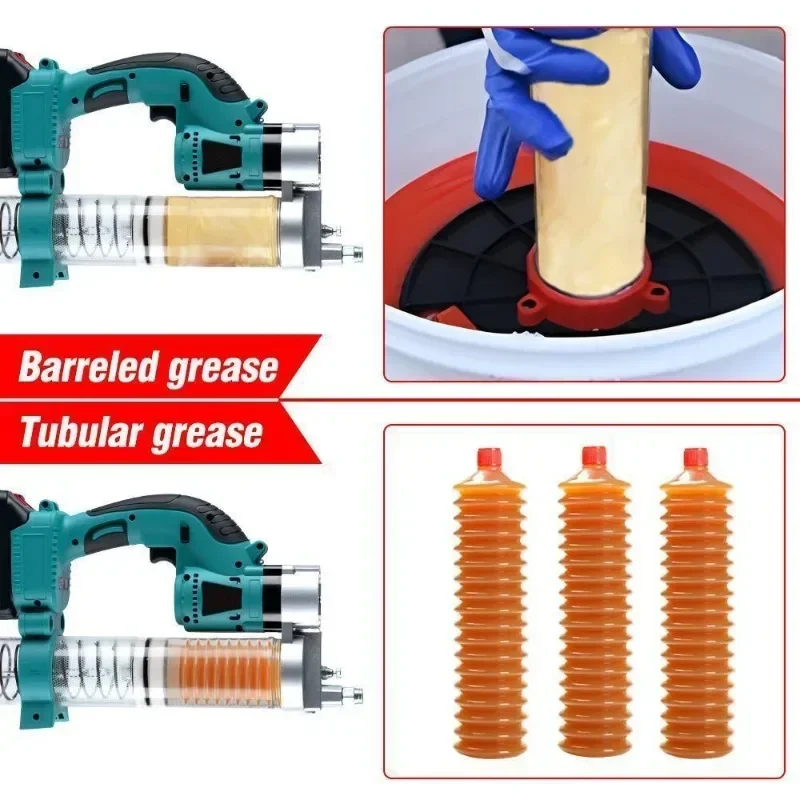 10000PSL 689Bar Cordless Electric Grease Gun High Pressure Car Lubricating Oil Car Maintenance Power Tool For Makita 18v Battery