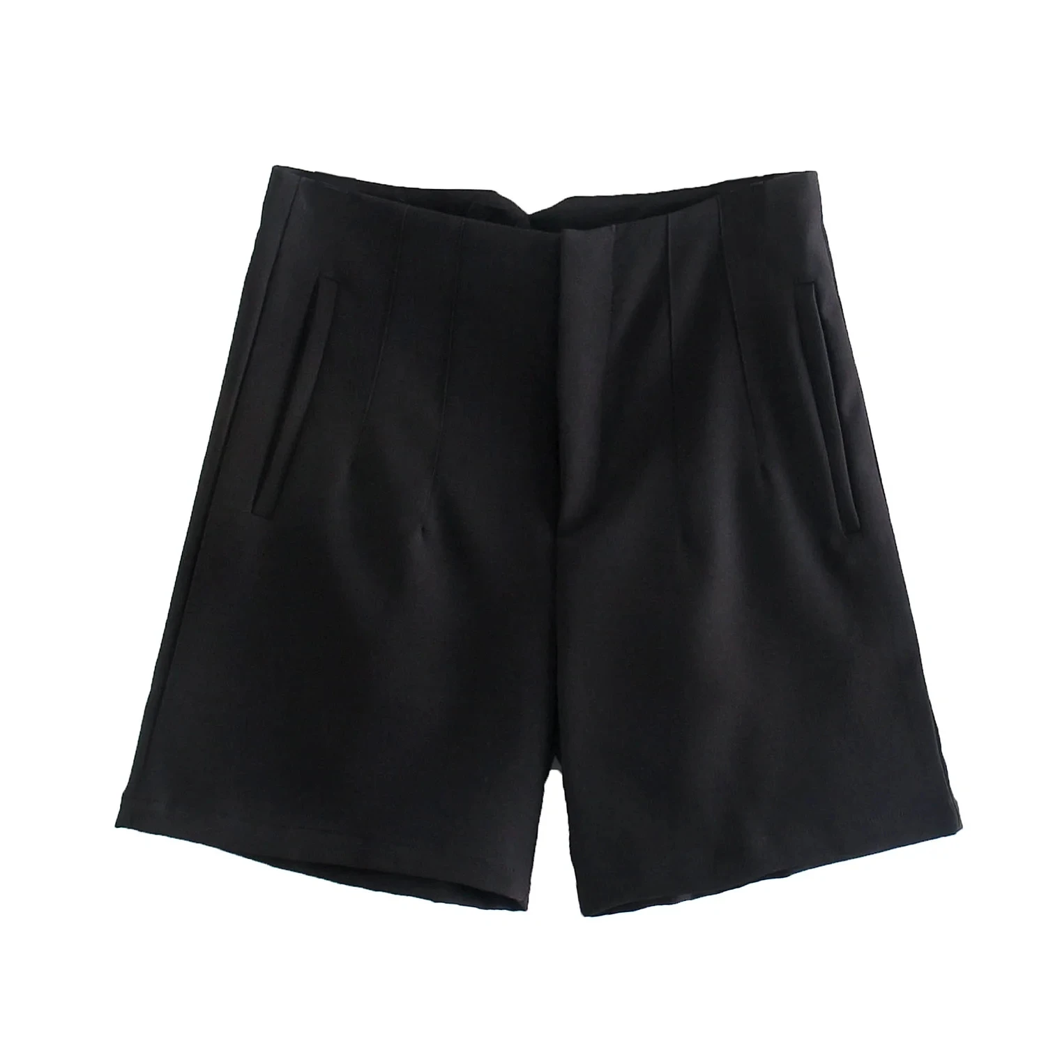 workout clothes for women Xitimeao  Women Chic Fashion With Seam Detail Office Wear Pants Vintage High Waist Zipper Fly Female Shorts Trousers Mujer swim trunks