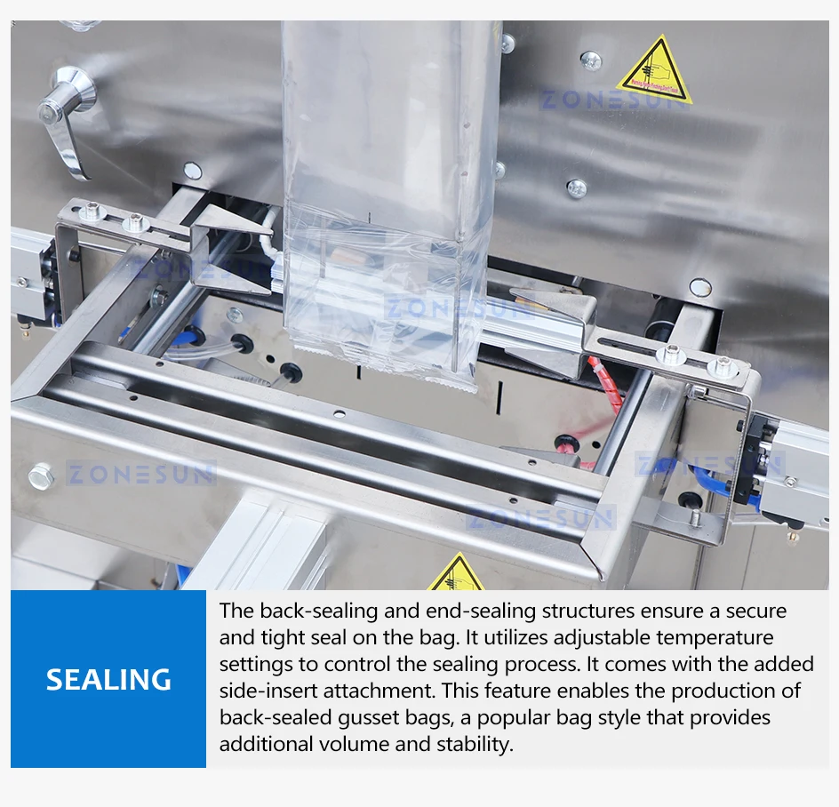 ZONESUN ZS-FS02 Full Automatic Three Heads Small Pouch Granule Bag Weighing Filling Sealing Machine