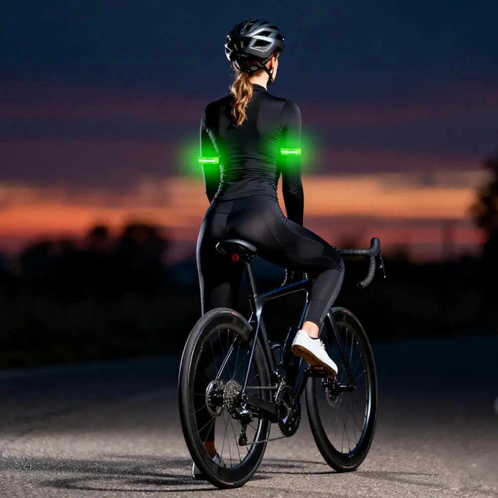 Night Sports Safety Reflector Tape LED Light Up Armband Outdoor Running Cycling  Safety Reflector Arm Belt Glow Sports Bracelet