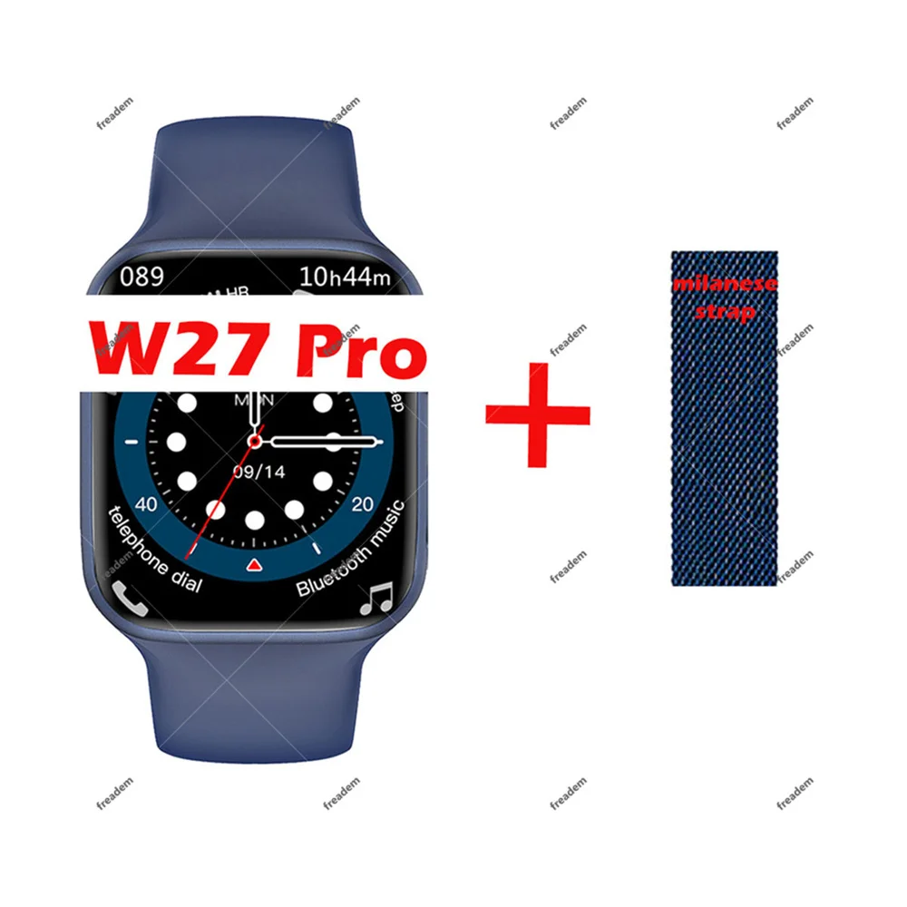 New IWO W27 PRO Smart Watch Men NFC Siri BT Call Wireless Charging Sleep Monitor Message Women Smartwatch Pk W37 PRO DT100 PRO+ 