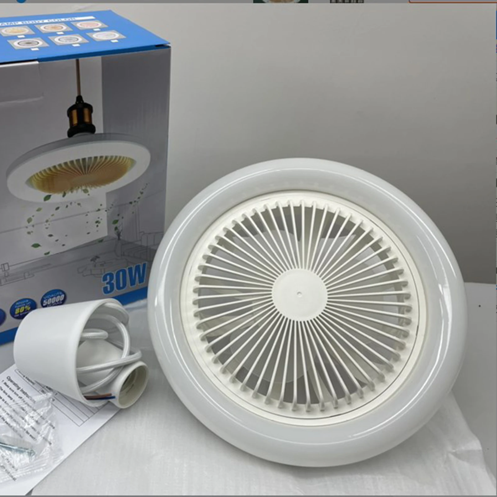 Dimmable Ceiling Fan Lamp With Remote Control Fan Lamp Modern Bedroom Decorative E27 Ceiling Electric Ventilator