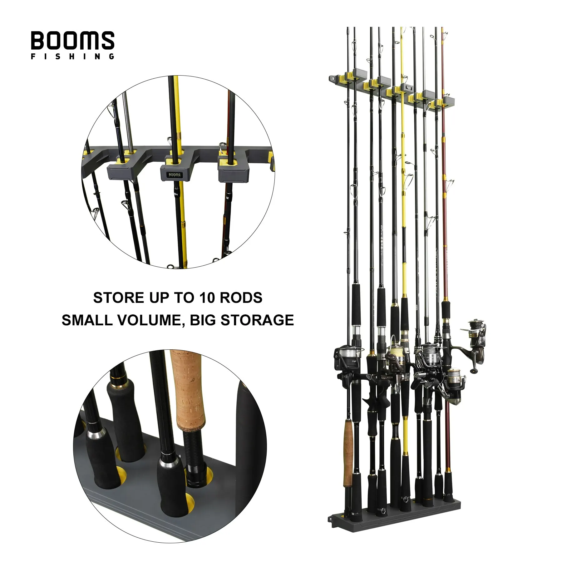 Fishing Rod Holder Up to 10 Rods Fishing Tools Accessories