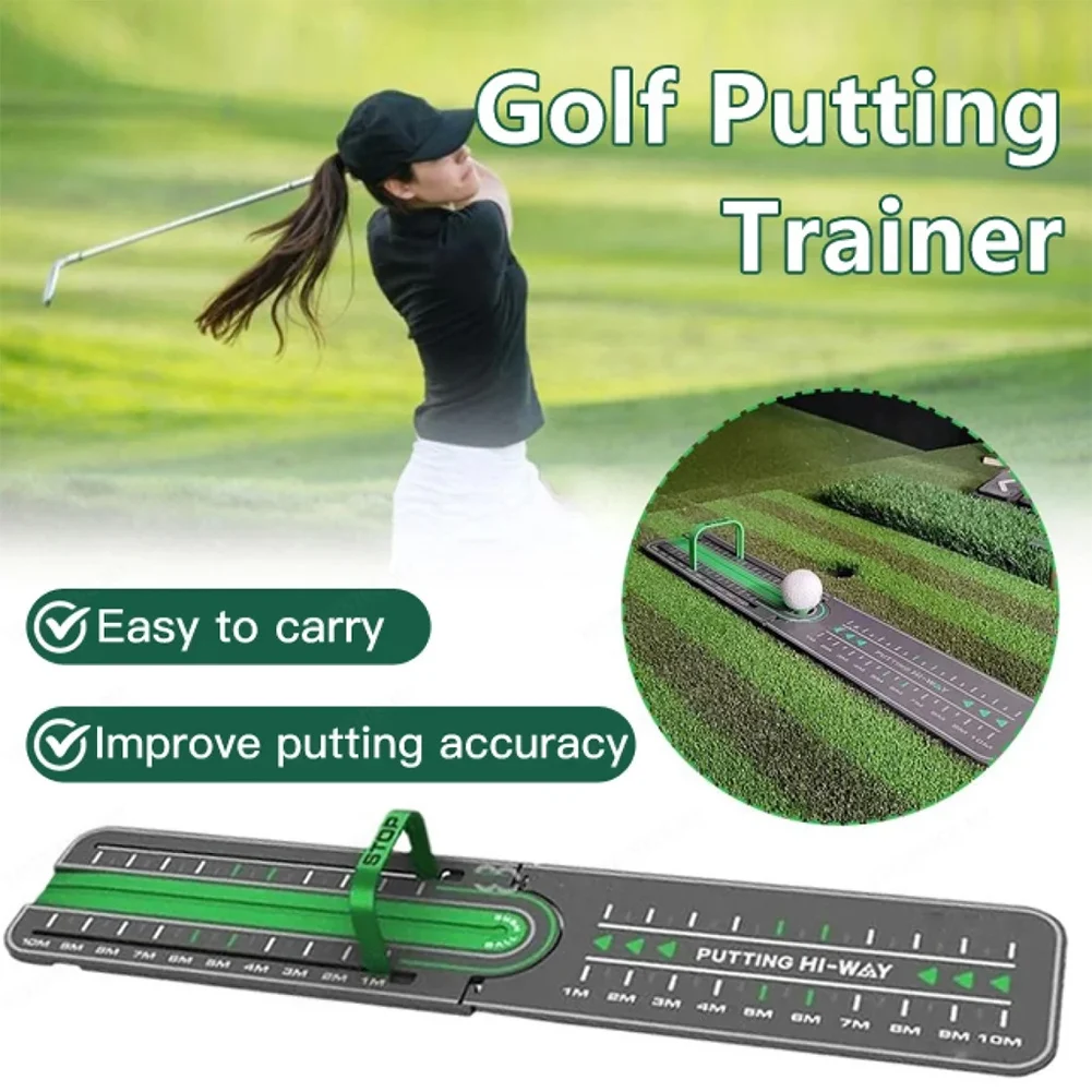 

Golf Precision Distance Putting Drill Golf Putting Green Mat Putting Practice Pad Mini Training Putter Aids Golf Accessories