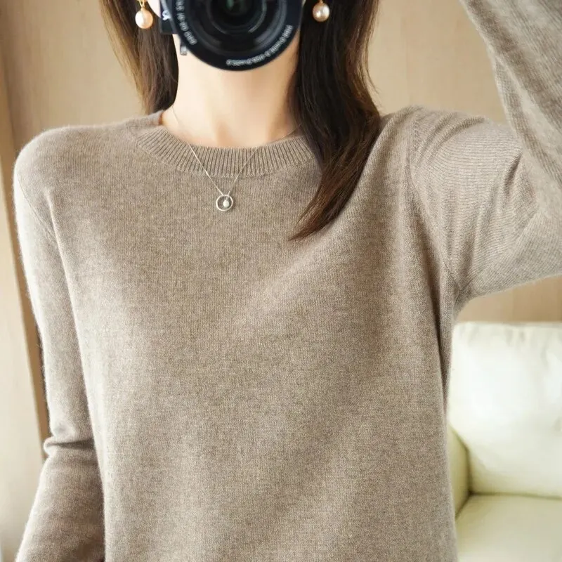 Warm Casual Pulls Jumpers Women Sweater O-neck Autumn Winter Basic Pullover Korean FashionSpring Knitwear Bottoming Shirt 2025 - Image 3