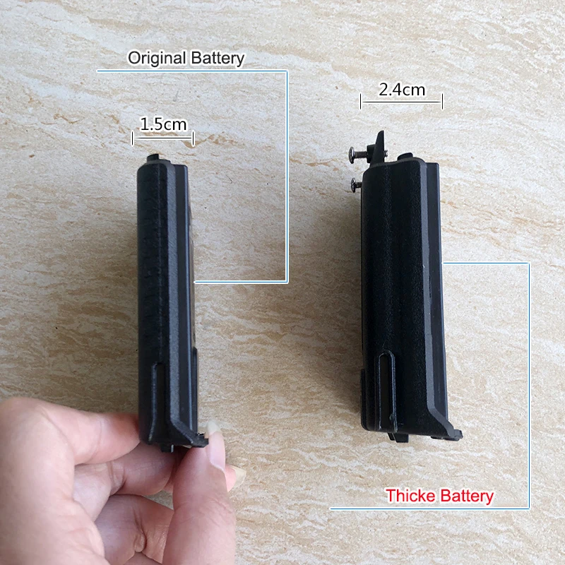 BL-5 Baofeng Walkie Talkie UV-5R Serie Thicke Batterij UV-5RT BF-F8HP BF-F8 + Uv5r Li-Ion Batterij 3800Mah Suport Type-C Opladen