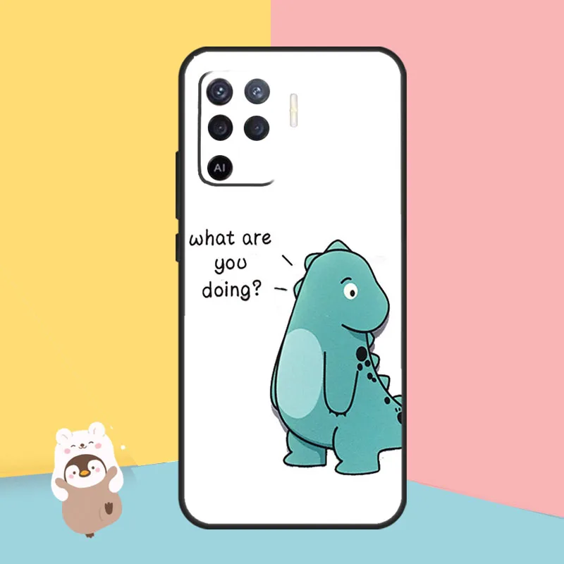Adorable Cartoon Dinosaur Couple Phone Case Cover