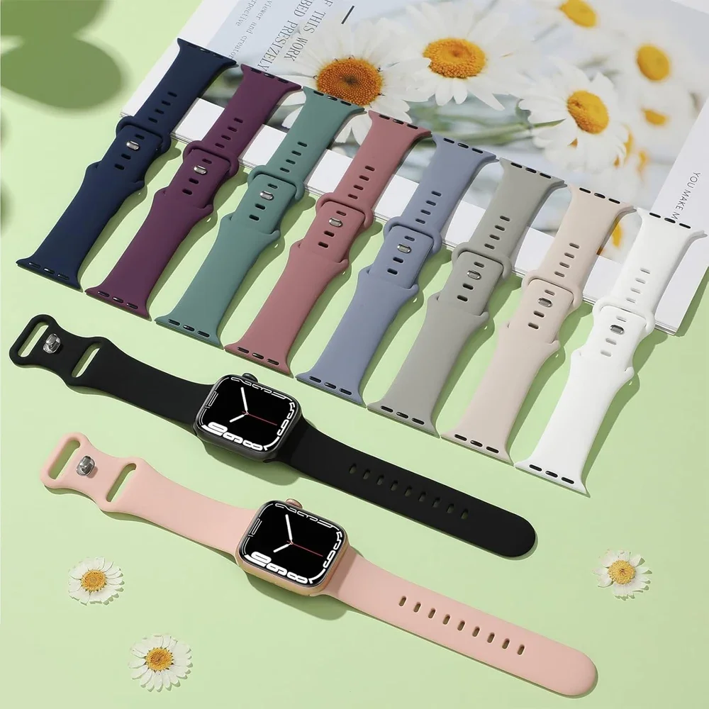 Premium Silicone Sport Band for Smartwatch - Versatile Wrist Bracelet