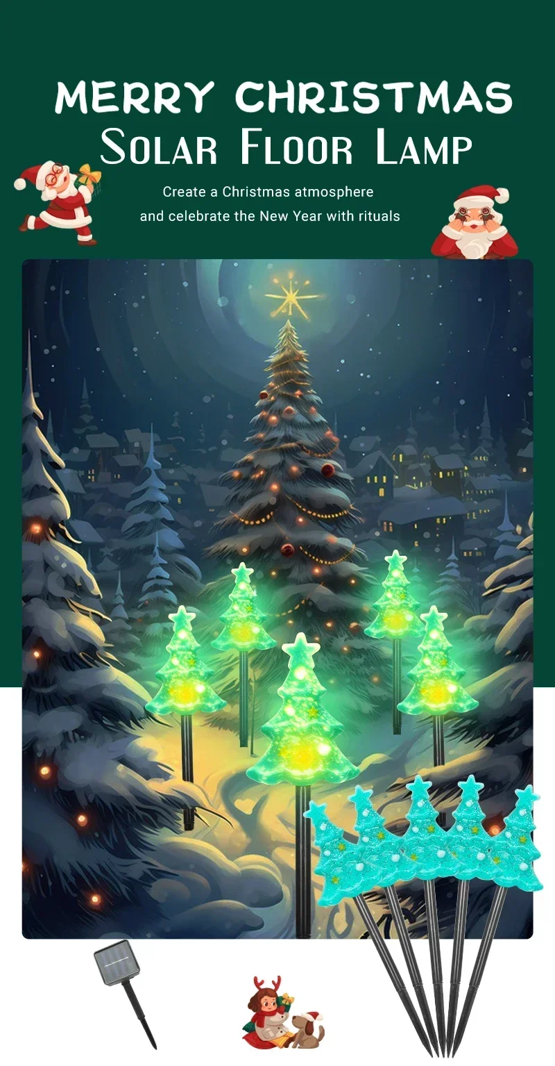 Description Picture 2 of itemGarden Lights Outdoor LED Lawn Lamp One To Five Christmas Snowman Snowflake Christmas Light Atmosphere Decoration Lawn Light