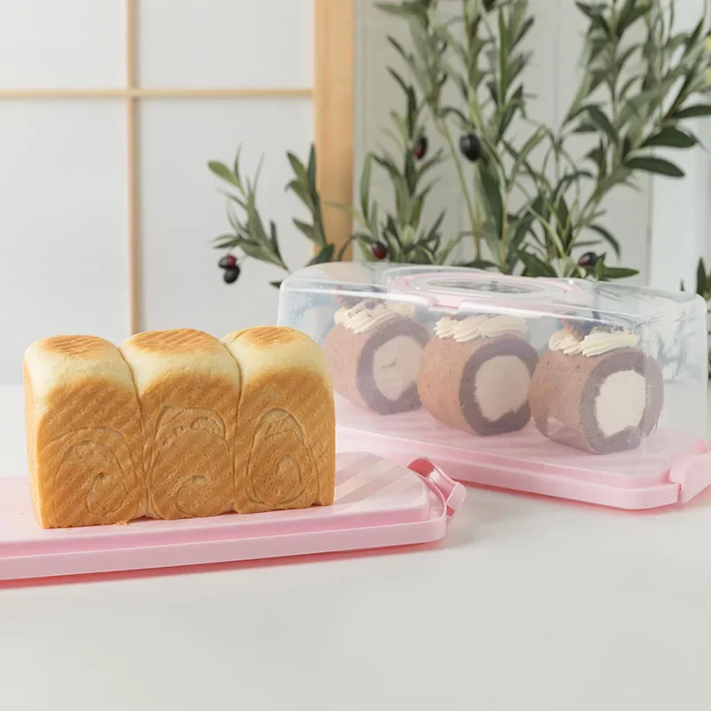 Description Picture 4 of itemPlastic Clear Cake Box Cupcake Toast Pastry Storage Box Carrier Handle Fridge Food Fruit Dessert Container Cake Cover Case
