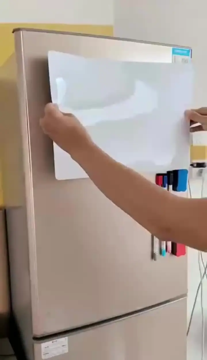 Dry Erase Refrigerator Door Magnetic White Board For Fridge Magnetic Dry Erase Whiteboard Sheet For Fridge 12x8 In, With Stain Magnetic White Board For Fridge Display