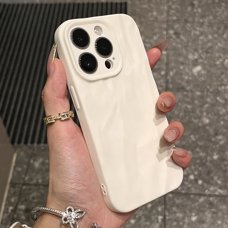 Soft Fold Pattern Candy Bumper Silicone Phone Case