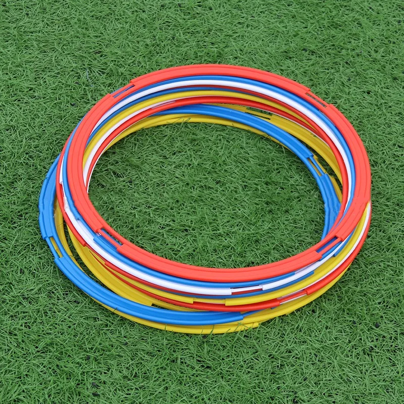 

12 Pcs Agile Circle Set Physical Speed Training Aid Equipment Football Footwork Training Ring PP Wear-resistant Agility Ring