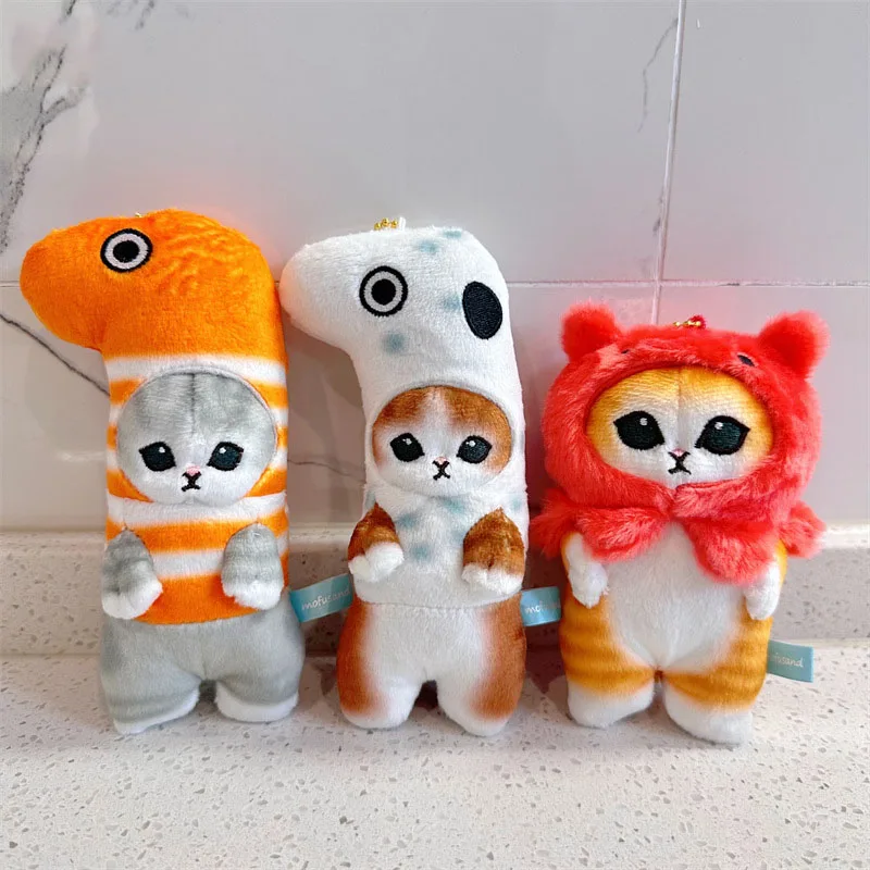 

Kawaii Plush Doll Mofusand Aquarium Octopus Eel Cat Hobby Anime Cute Plushies Stuffed Keychain Bag Pendant Toys for Girls Gift