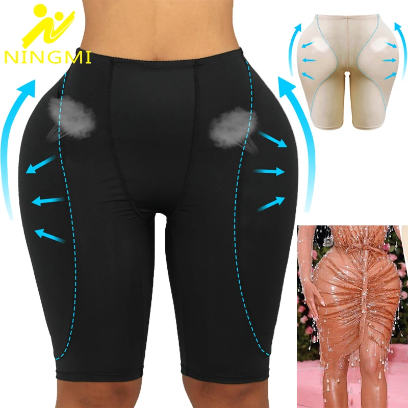 

NINGMI Women Sexy Shaper Butt Lifter Panties Fake Pad Foam Padded Hip Enhancer Underpants Female Shapewear Hourglass Body