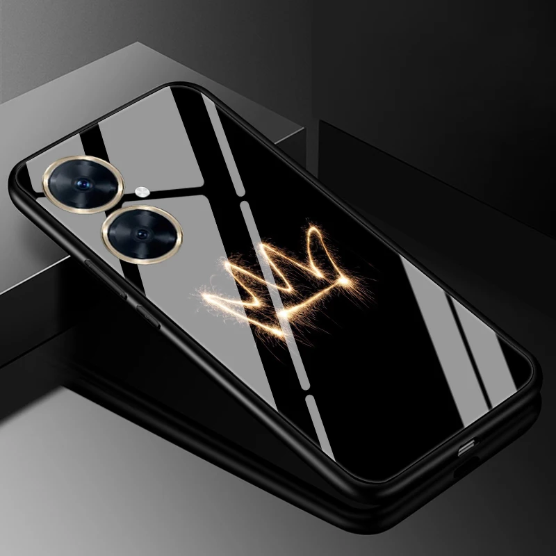 Enhanced Protective Case Cover with Tempered Glass and Hard Back Bumper