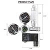 DIY Aquarium CO2 Regulator Magnetic Solenoid Kit Check Valve Fish Tank Accessories CO2 Control System Reactor Generator Set 5
