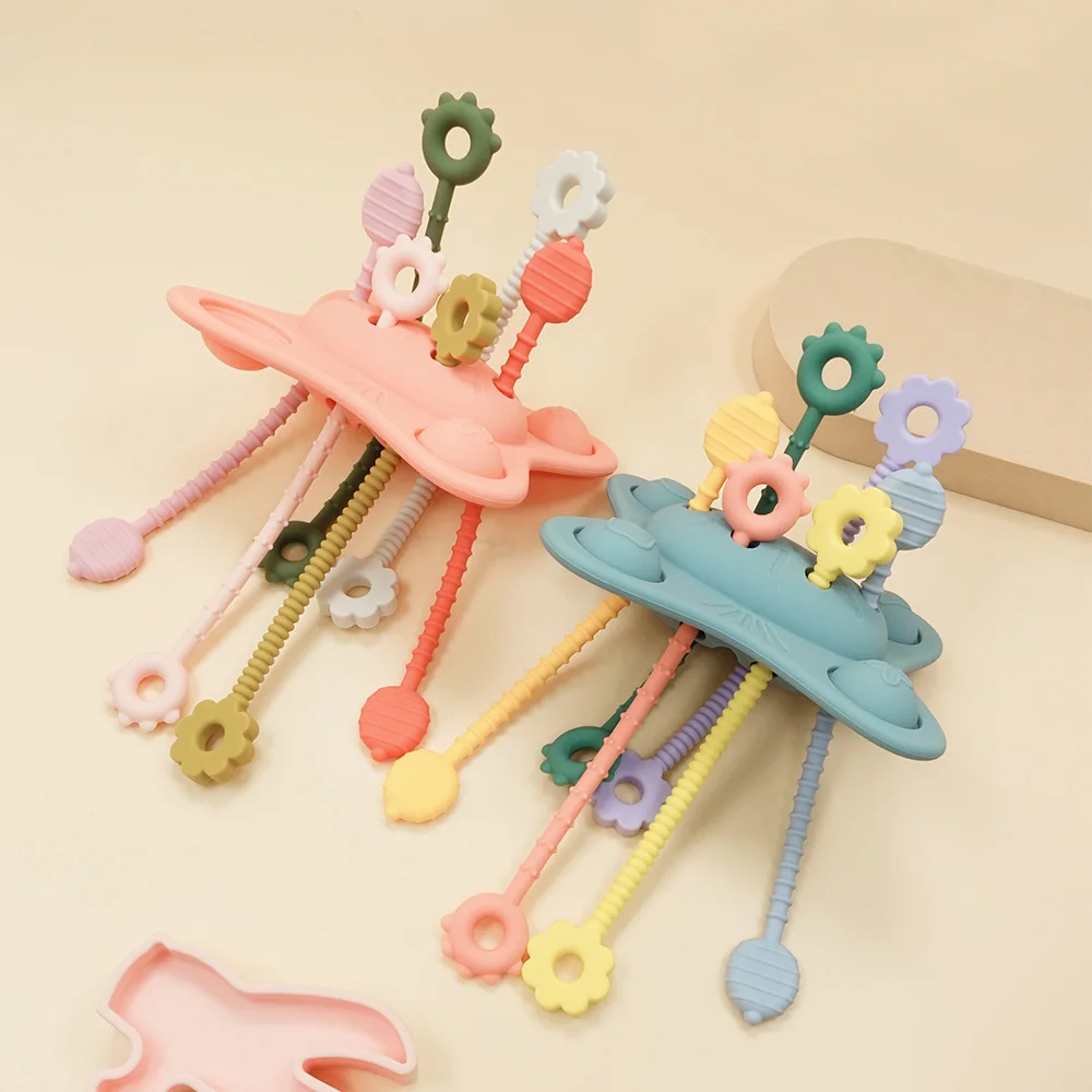 용 재미있는 감각 발달 장난감, 손가락 훈련, 조기 교육, 실리콘 풀 스트링, 인터랙티브 장난감, 2024 신제품