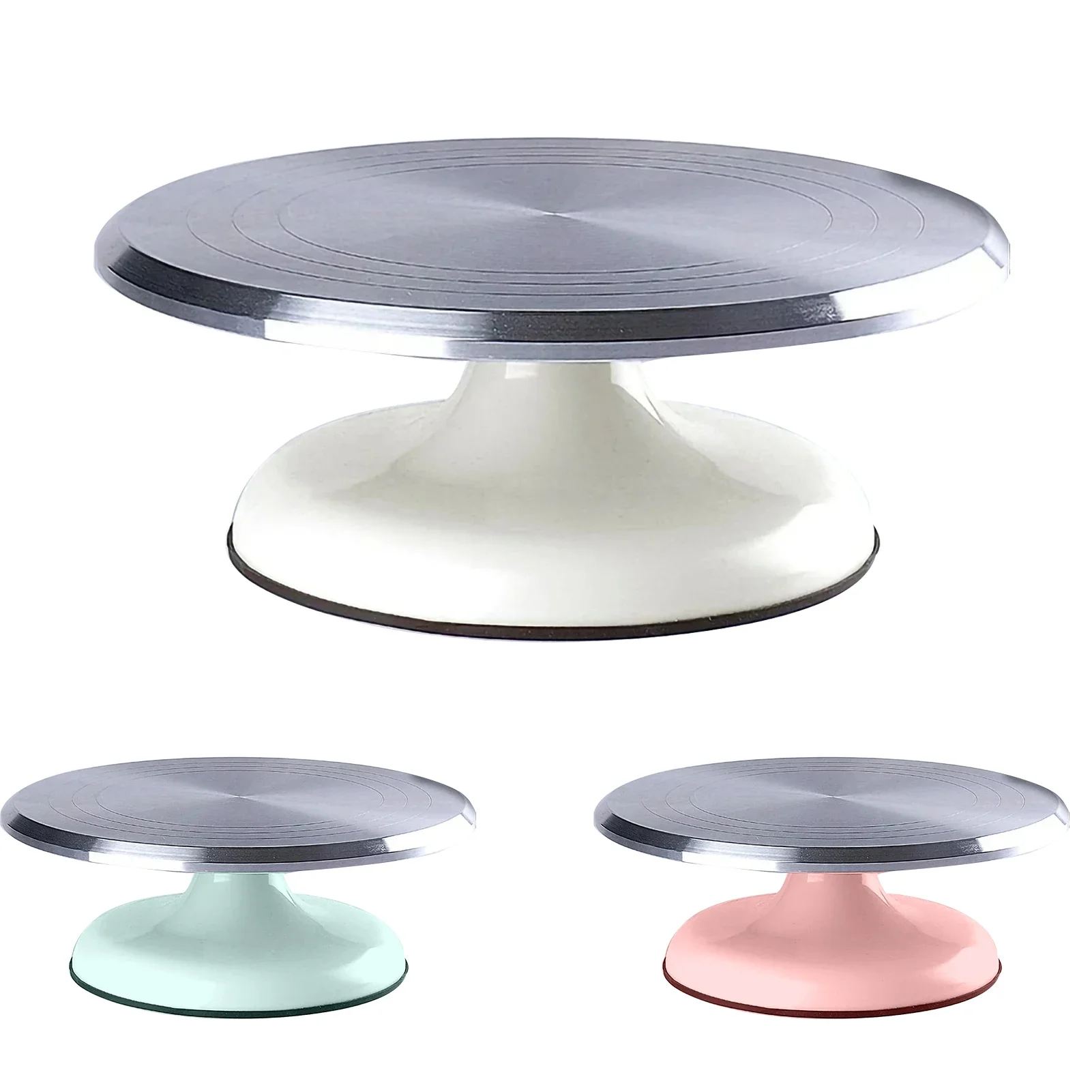 Cake Turntable Cake Decorating Table Household Baking Tools  Decorating Turntable 10 Inch/12 Inch Aluminum Alloy