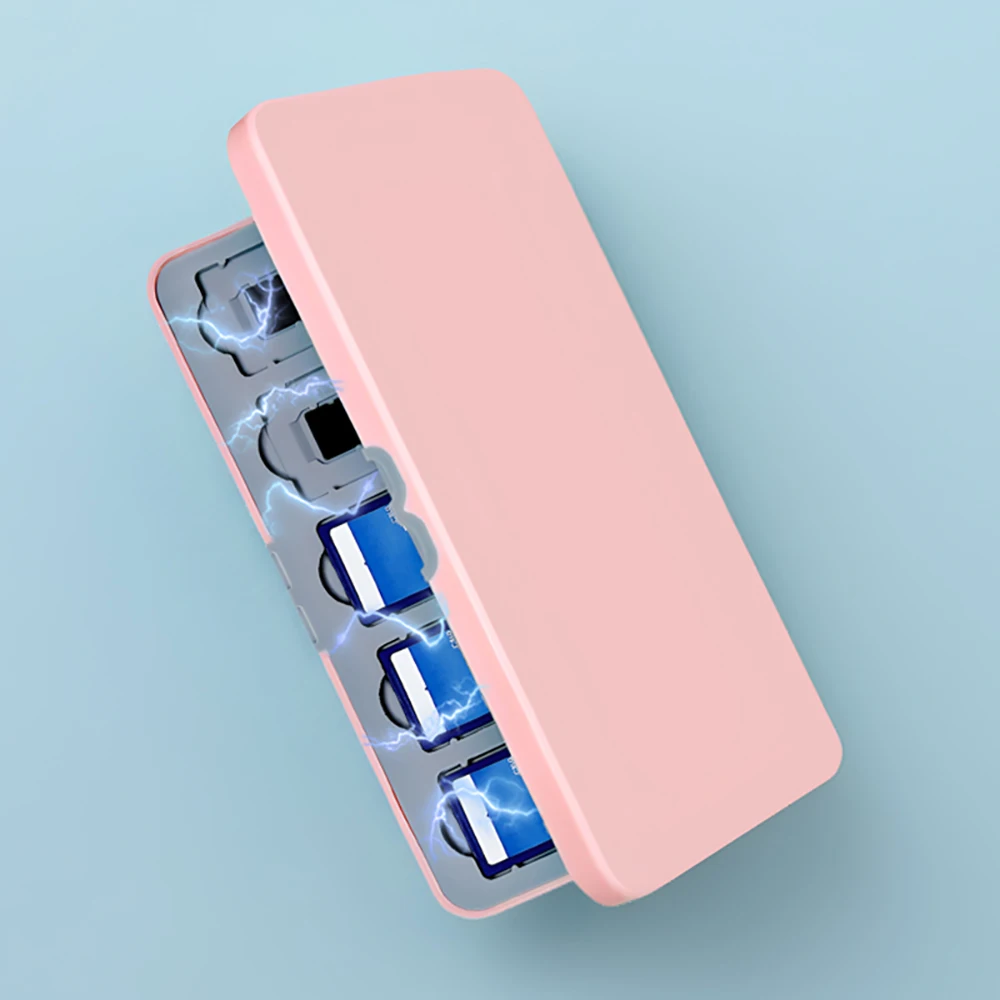 Compact 40-Slot SD and Micro SD Card Storage Box