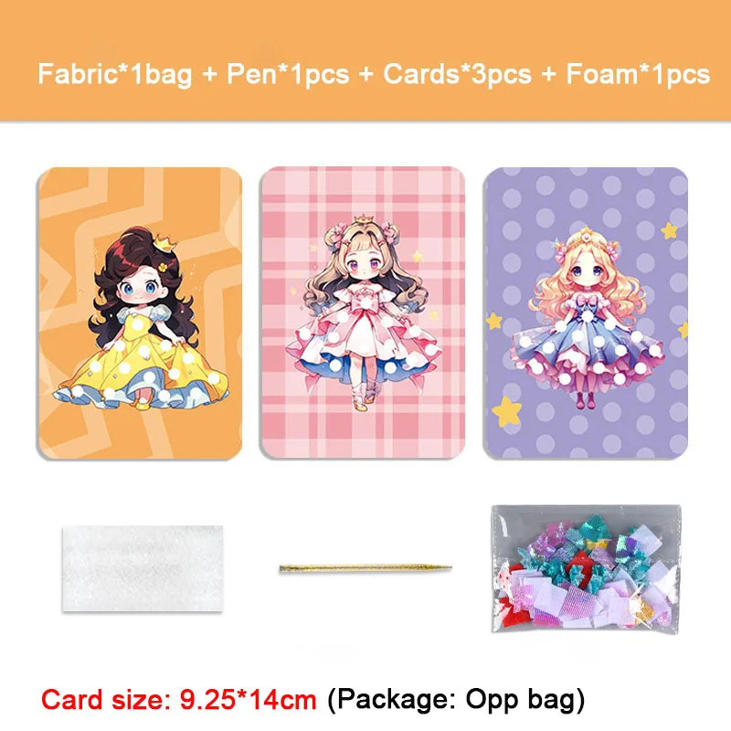 Fabric Art Frenzy: Princess Dress-Up Animal Puzzle & DIY Craft Kit