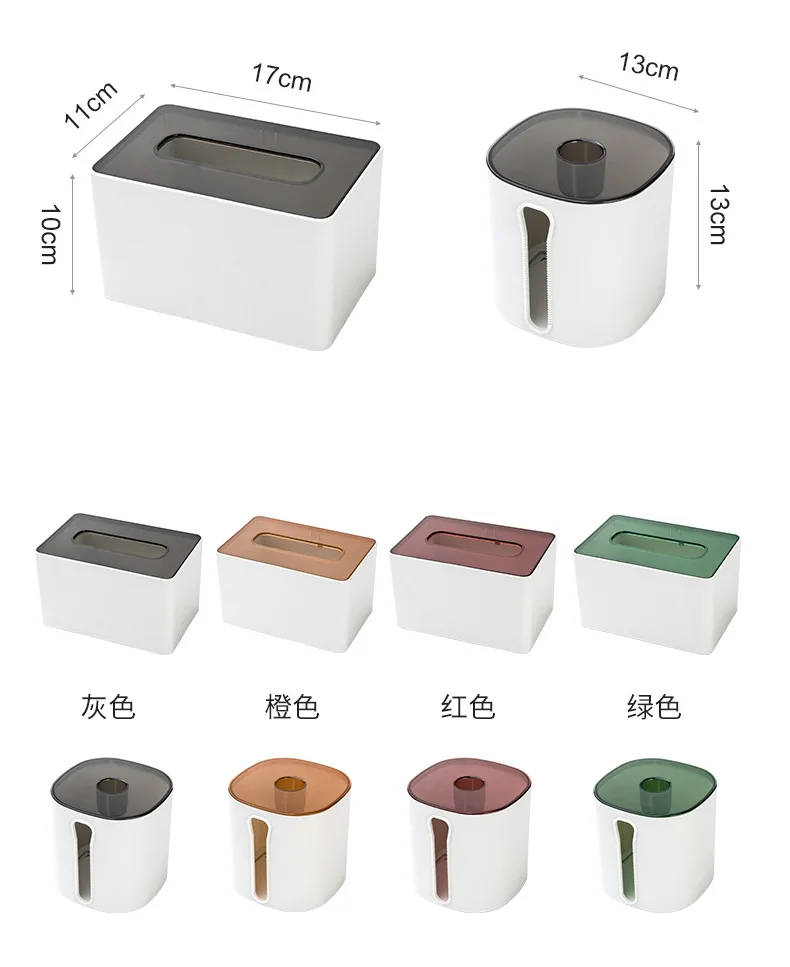 Transparente, an der Wand montierte Toilettenpapierbox ohne Lochlöcher für den Heimgebrauch – Detail 15