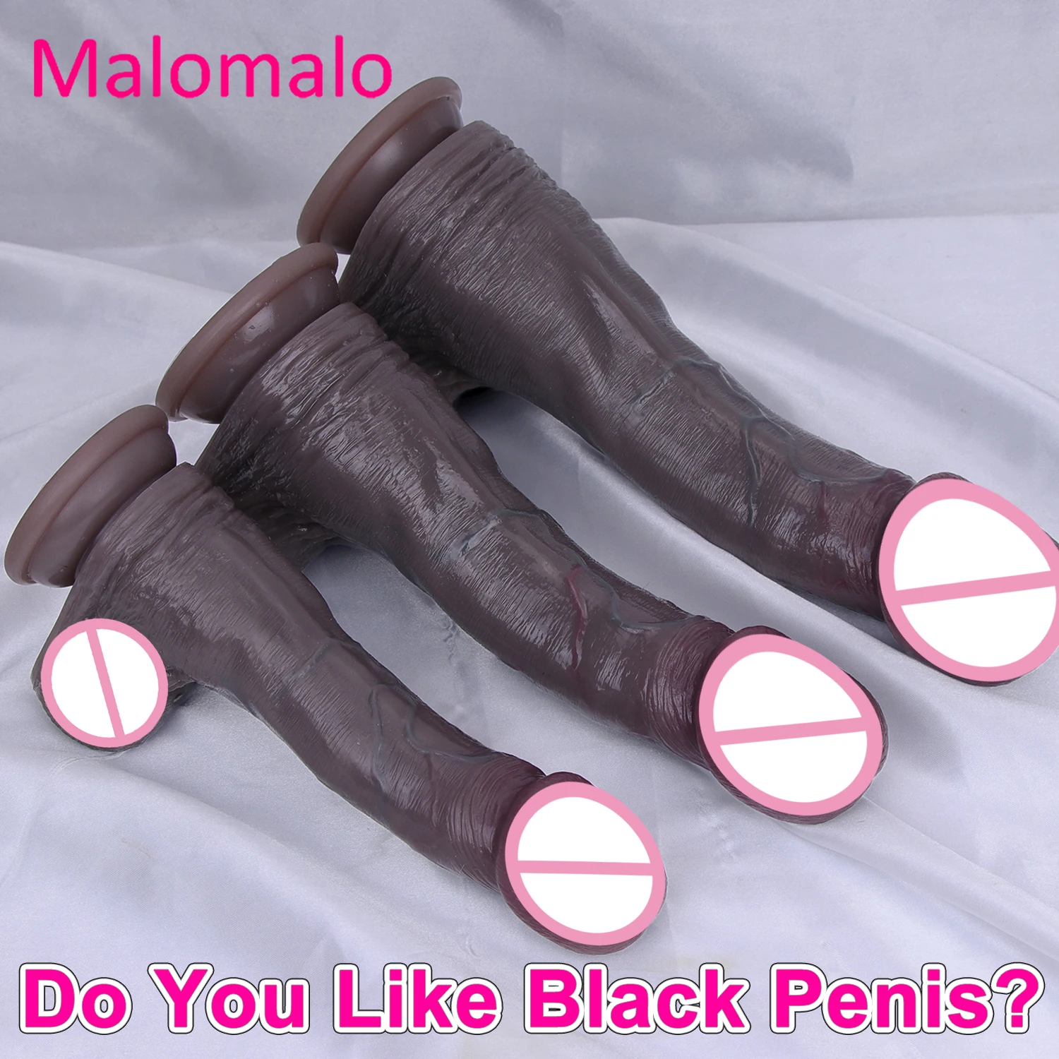 

Realistic Soft Big Glans Black Dildo Silicone Suction Cup Dick Gay Vaginal Masturbators Flesh Penis Anal Plug Sex Toy for Women