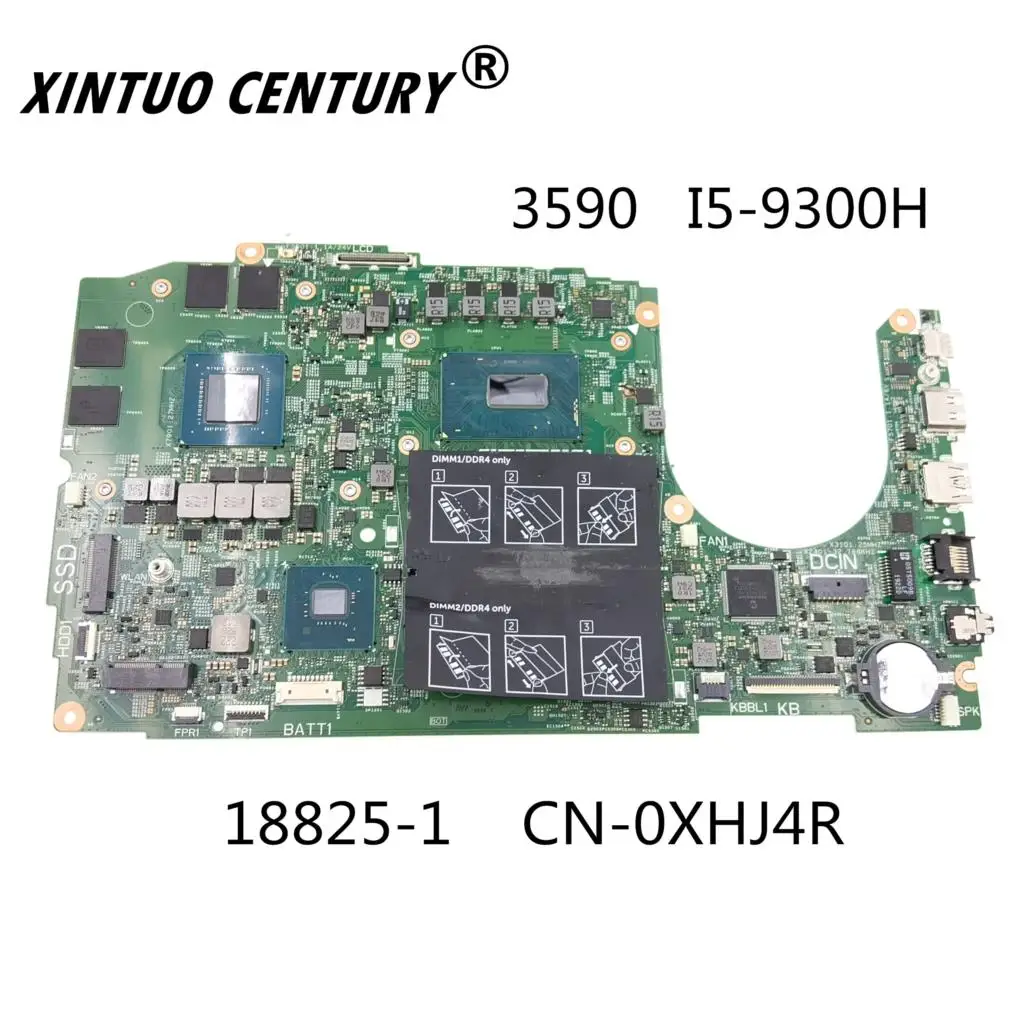 

CN-0XHJ4R 0XHJ4R XHJ4R 18825-1 для материнской платы Dell G3 3590 с фотографическим процессором GTX1650, I5-9300H, 100% Протестировано