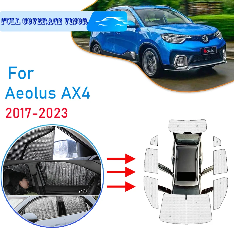 

Car Full Coverage Sunshades For Dongfeng Fengshen Aeolus AX4 2017-2023 2022 2021 Windshield Sun Shad Anti-UV Window Visor Cover