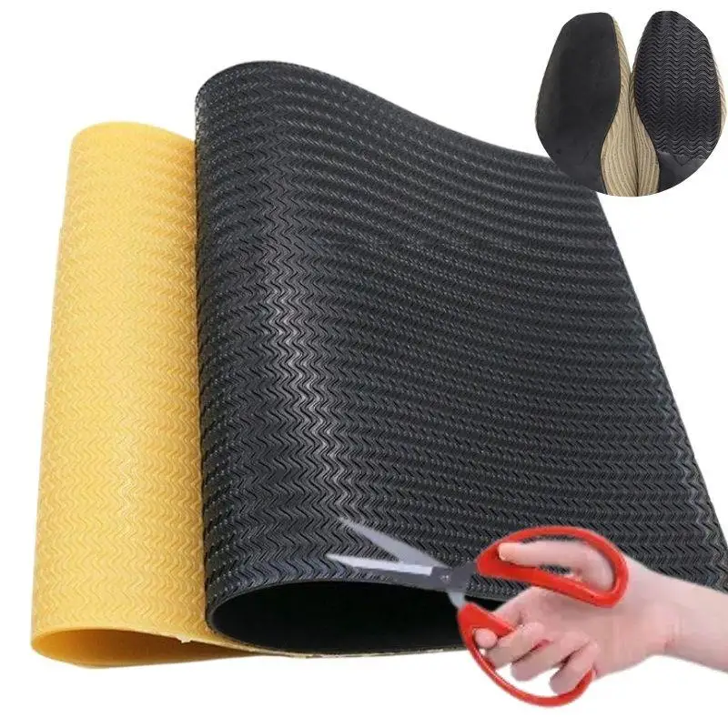 รูปสินค้า แผ่นยางรองพื้นรองเท้า DIY กันลื่น แผ่นซ่อมพื้นรองเท้า แผ่นกันสึกสำหรับรองเท้าส้นสูง สติ๊กเกอร์กันสึกสำหรับผู้ชายและผู้หญิง แผ่นรองรองเท้าแบบเปลี่ยนได้
