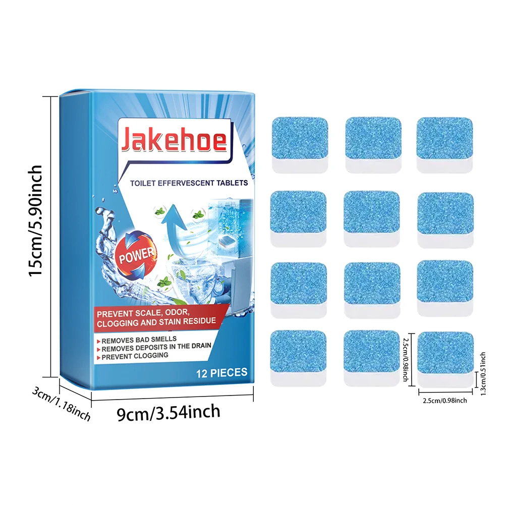 Toilet Bowl Cleaner Tablets Remove Urine Stains Dirt Toilet Cleaning Effervescent Tablets Eliminate Odor Cleaner 24-60Pcs