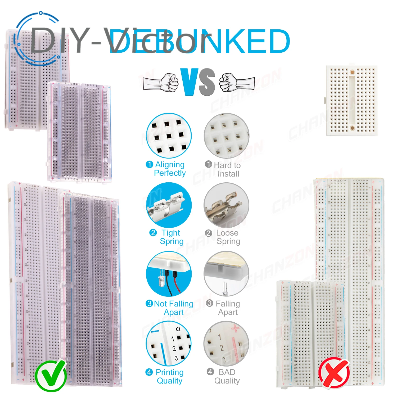 1pcs NEW MB-102 MB102 Breadboard 830 Point Solderless PCB Bread Board White/Transparent Test Develop DIY For Arduino image 5