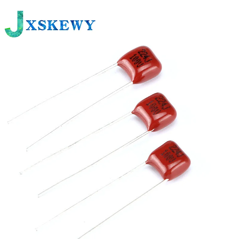 50PCS 100V 101J 102J 103J 104J 105J 222J 223J 472J 473J 0.01UF 0.1uF 1UF 1NF 2.2NF 4.7NF 10NF 100PF P = 5 MILLIMETRI CBB Condensatori P5