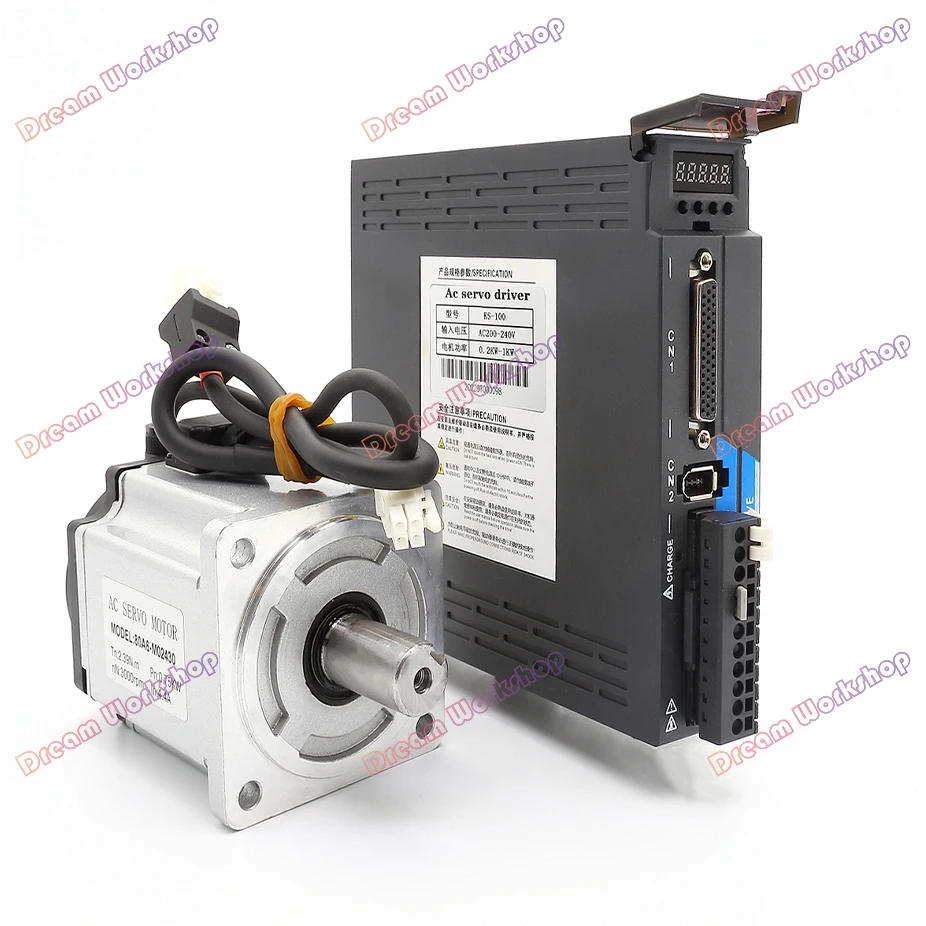 2500 라인 인코더 서보 모터 드라이브 키트, 서보 모터 KS-300 드라이브, 1KW, 1.5KW, 2KW, 2.3KW, 2.6KW, 220V AC, 2500rpm, 130ST-M10015, M15015