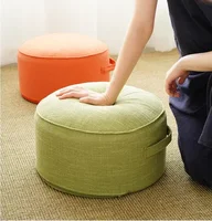 Linen Meditation Cushion Round Tatami Cushions Removable Thickening Sponge Floor Seat Pad Japanese Style Futon Home Decor 1