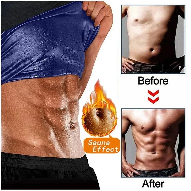 

Sauna Hot Shaper Sweat Underwear Body Slimming Shapewear Tank Workout Waist Shirt Vest Compression Suits Trainer Men Thermo Tops