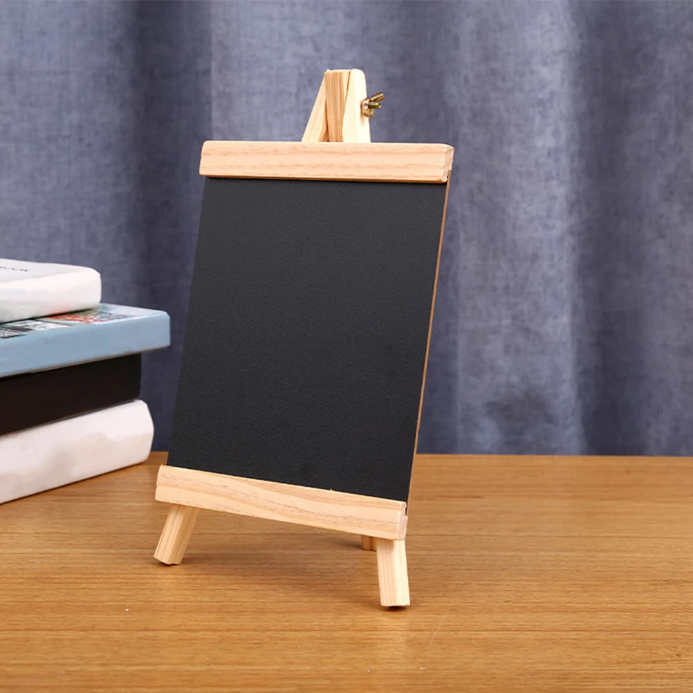 16x29cm Small Chalkboard Sign Board Standing Wooden Chalkboard Wedding Message Sign Tabletop Chalk Boards Menu Standing Frame