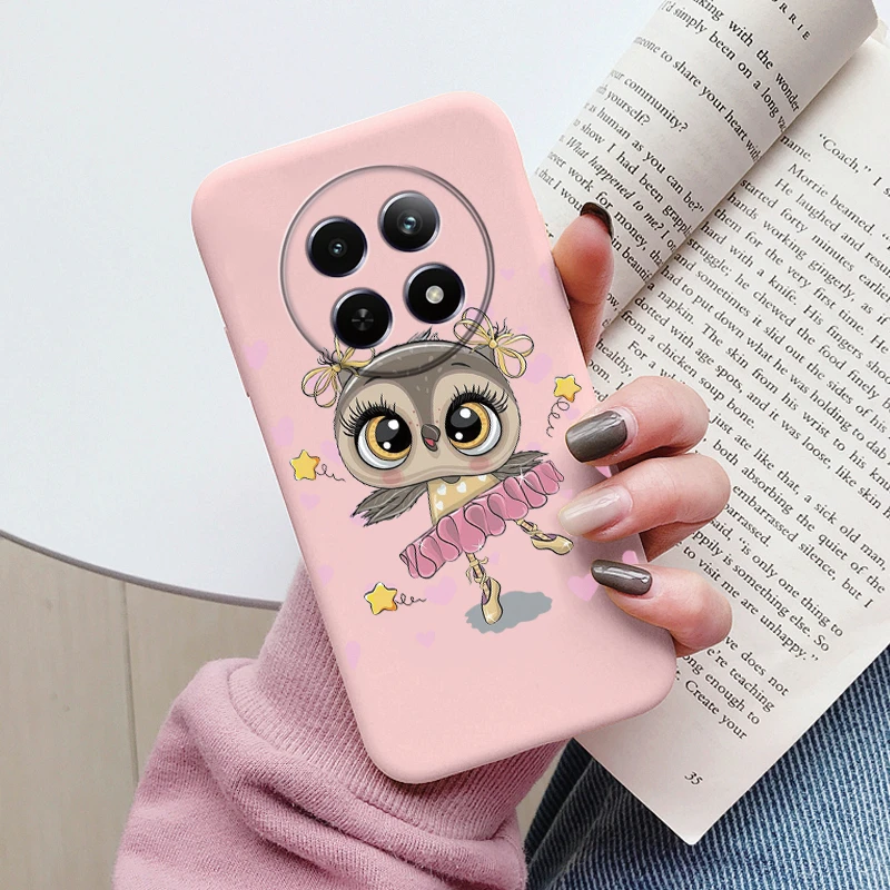 Cute Heart Flower Soft Silicone Matte Protective Back Cover s - Cartoon Design