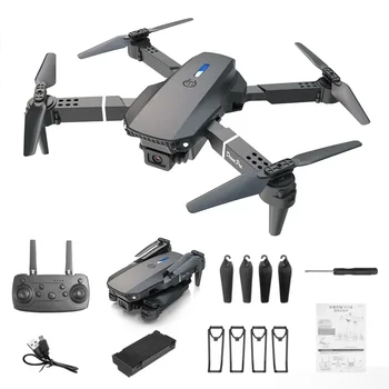 Foldable E88 Mini Drone with 4K HD Camera WiFi FPV Function RC Quadcopter Aircraft Toy Ideal Gift for Both Kids and Adults 1 Foldable E88 Mini Drone with 4K HD Camera WiFi FPV Function RC Quadcopter Aircraft Toy Ideal Gift for Both Kids and Adults 1