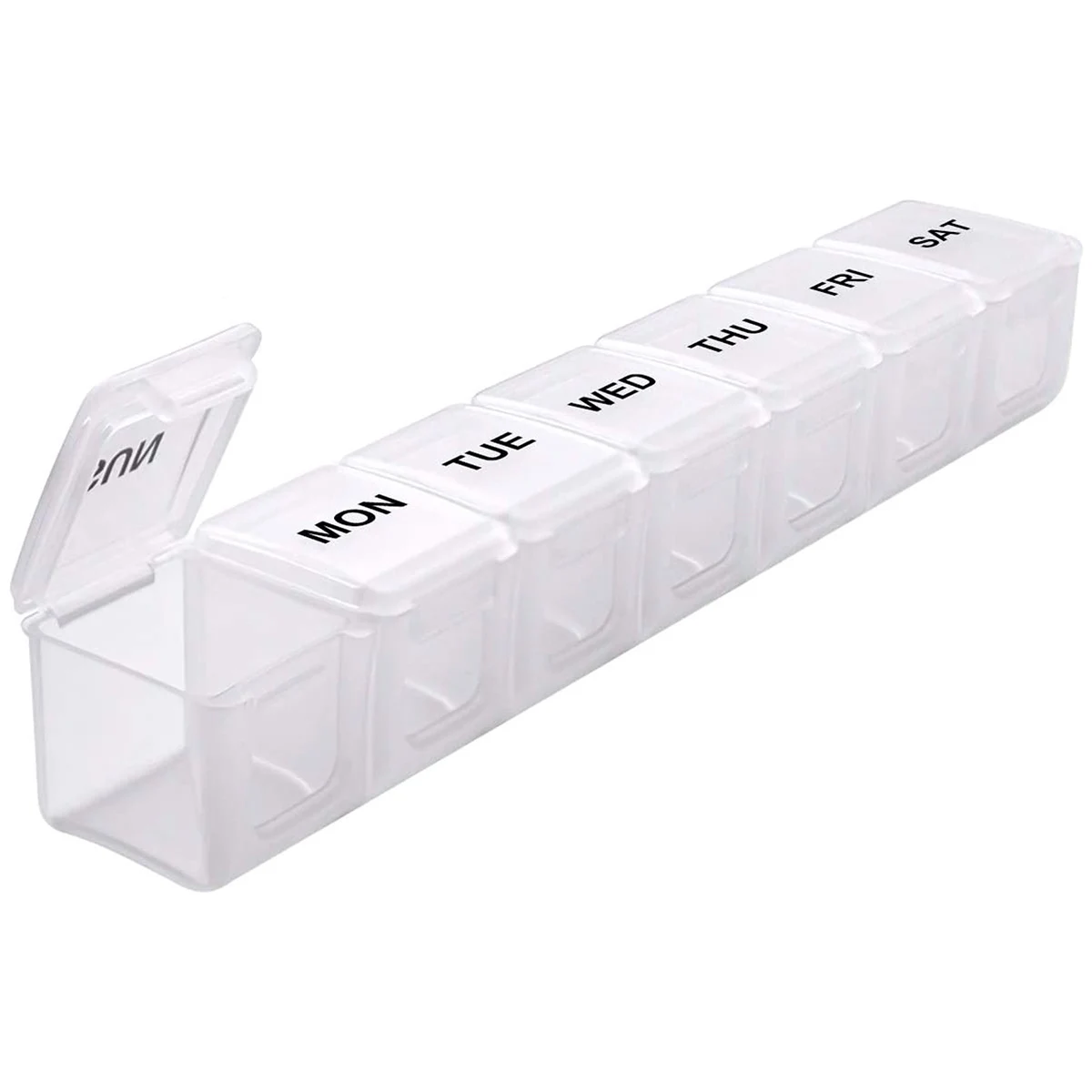 Versatile Pill and Tablet Organizer with Day-Split Compartments